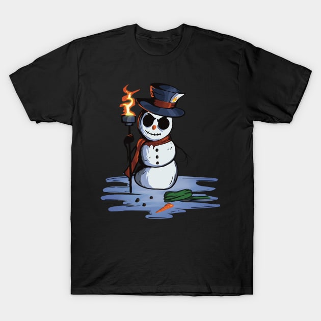 Snow No Mercy (Angry Snowman) T-Shirt by Owl-Syndicate